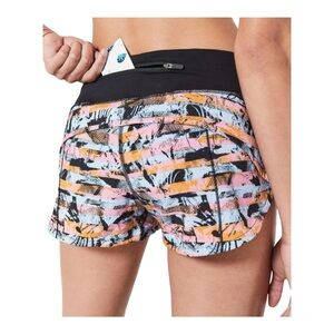 Lululemon Speed Up Short 2.5" Inversion Multi/Black Lined women’s size 2